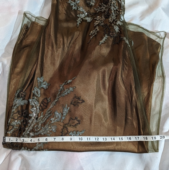 Sue Wong Nocturne bronze green mix - Picture 3 of 11